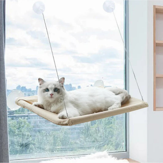 Hamaca de ventana para gatos resistente 20 kg | CatView – mirador felino elevado